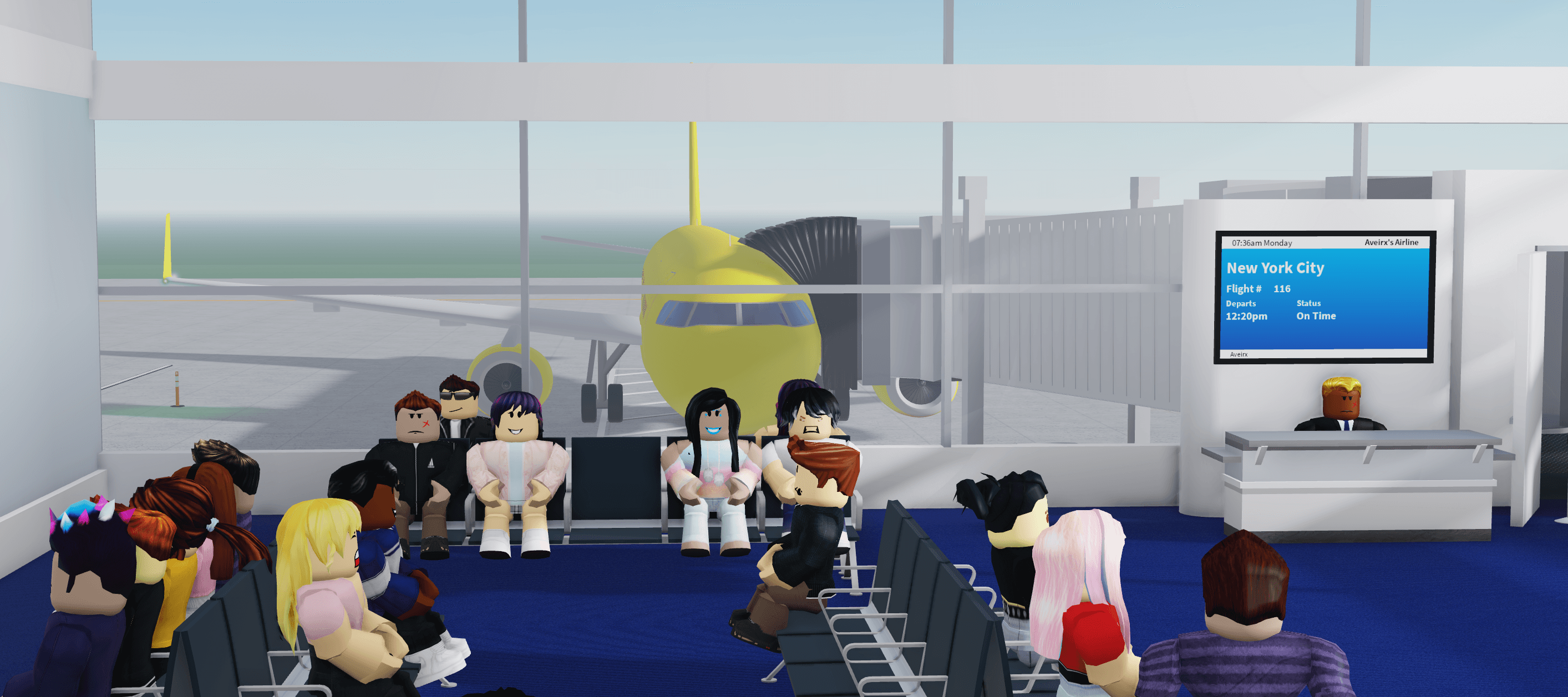 Cabin Crew Simulator test flight gameplay